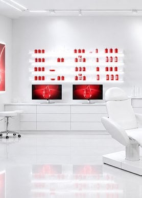 Salón con productos Vichy para el cabello