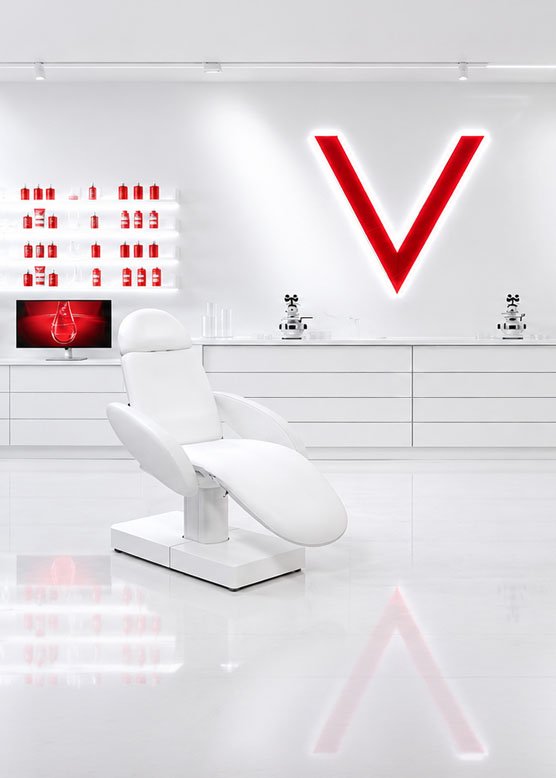 Salón con productos Vichy para el cabello