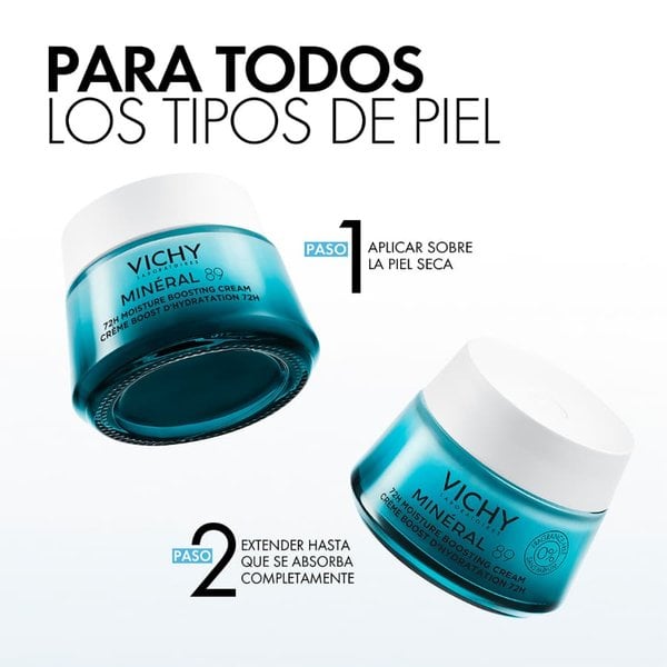 Crema facial Vichy Mineral 89 hidratante para todo tipo de piel