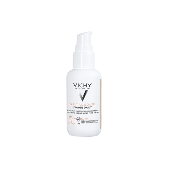 Protector solar facial con color previene y reduce el fotoenvejecimiento